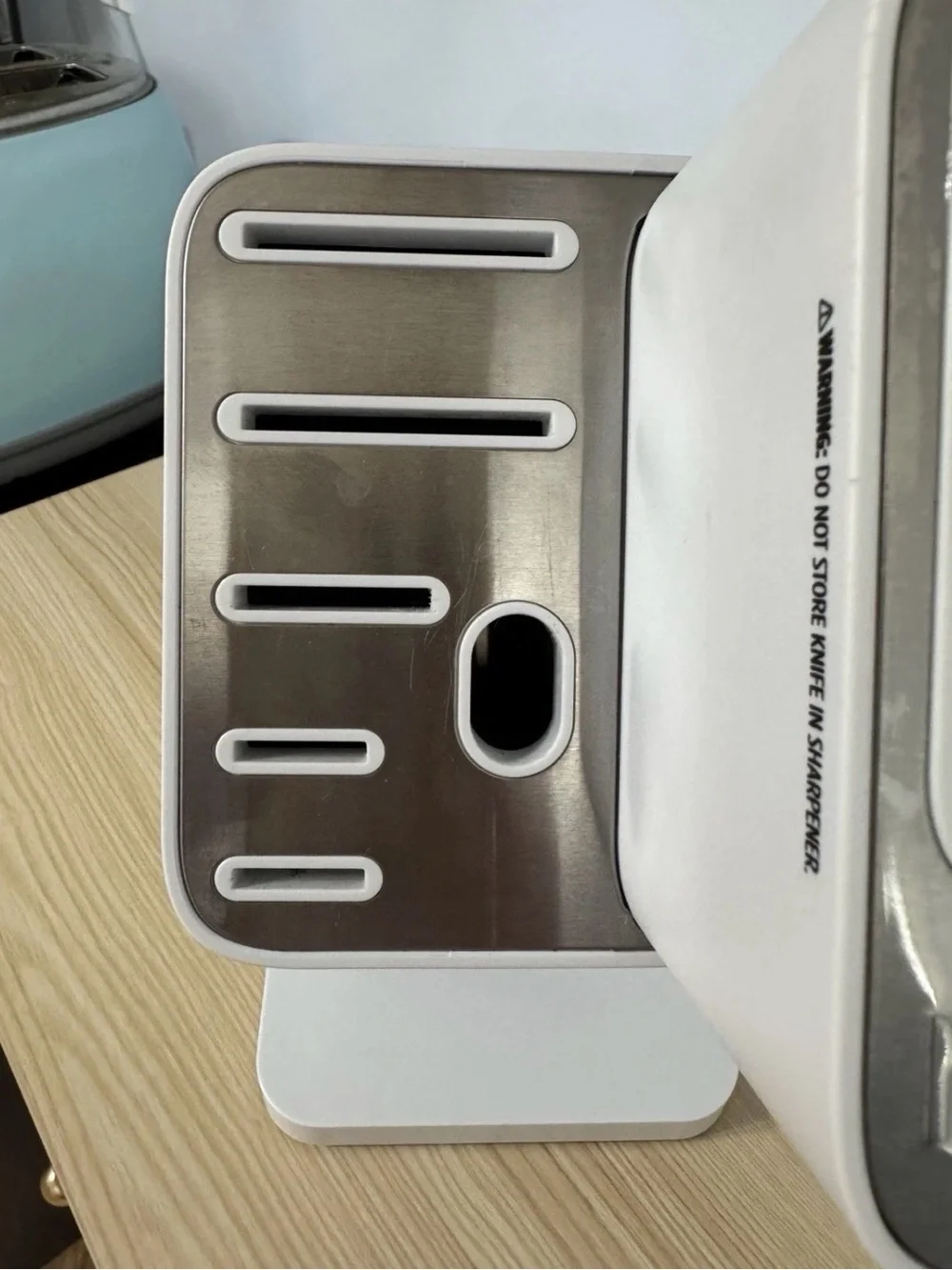 Ninja 5 Slot NeverDull System (Base Only) Knife Block White K12007 WHBN